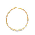 4mm Cuban Curb Link Chain Anklet (E190)