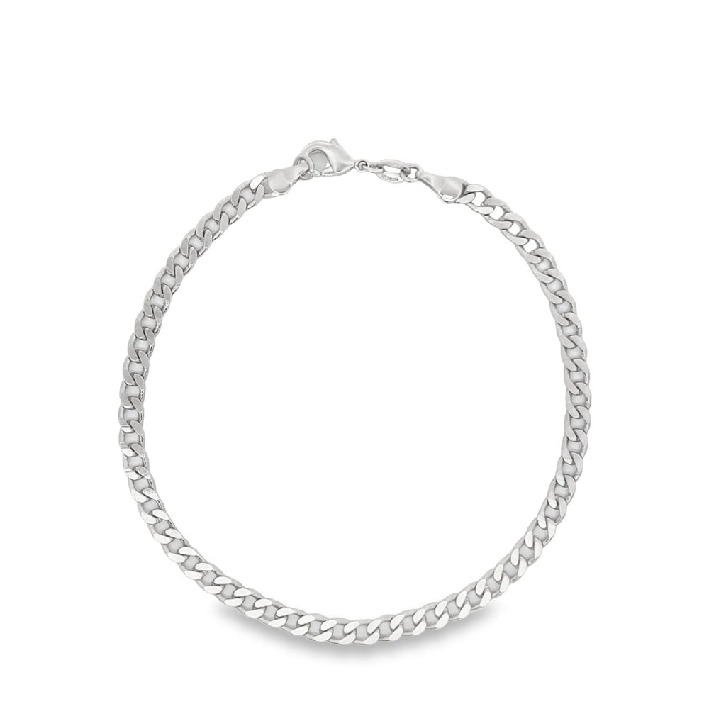 4mm Cuban Curb Link Chain Anklet (E190)