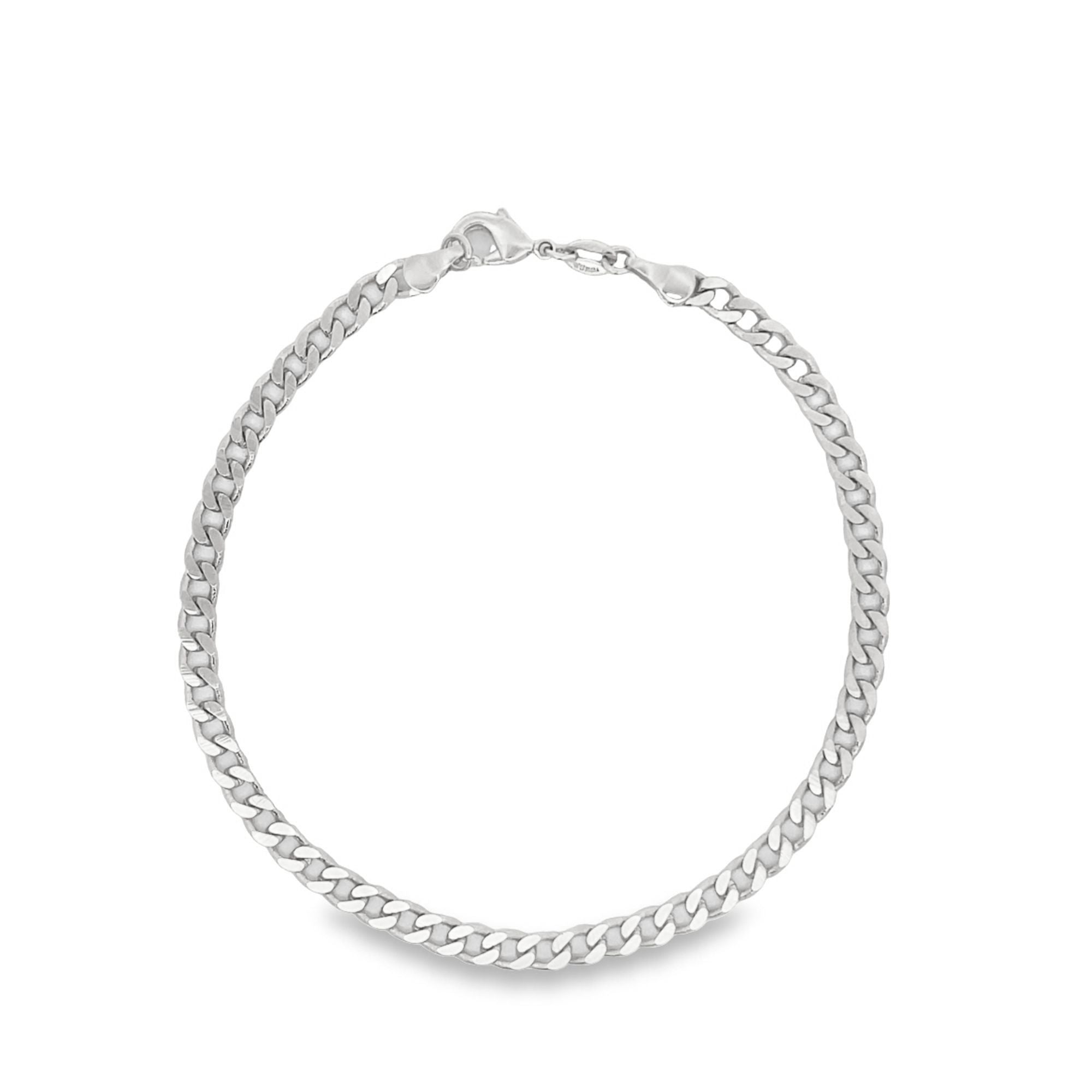4mm Cuban Curb Link Chain Anklet (E190)