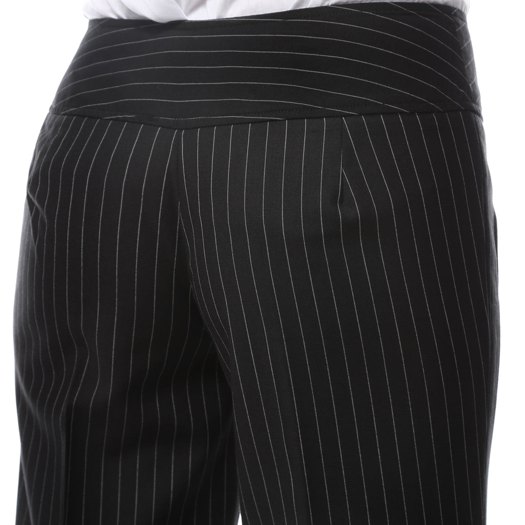 Womens 2789 Black Pinstripe Dress Pants